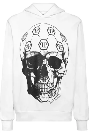 Philipp Plein Hoodie con calavera estampada