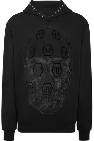 Philipp Plein Hoodie con calavera estampada