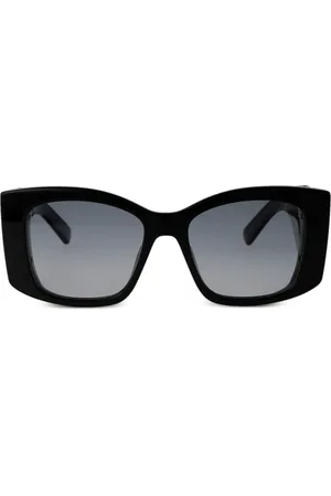 Stella McCartney Lentes de sol con armazón estilo mariposa y cadena