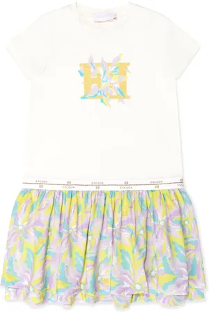 Escada Vestido con logo estampado