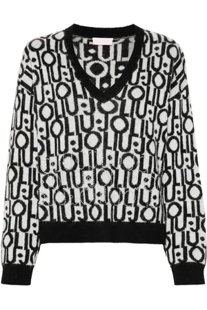 Liu Jo Suéter con logo en jacquard
