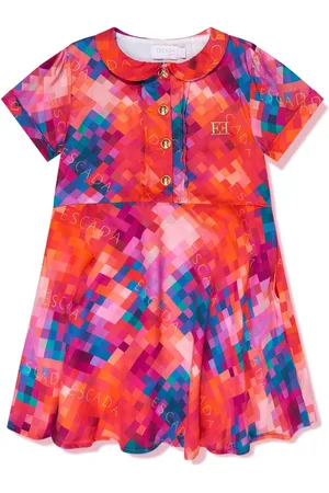 Escada Vestido con motivo abstracto