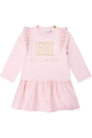 Escada Vestido con logo bordado