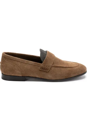 Brunello Cucinelli Mocasines de gamuza