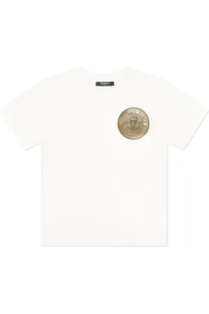 Balmain Playera con logo estampado
