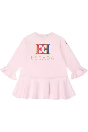Escada Vestido con logo bordado