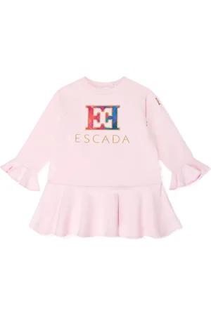 Escada Vestido con logo bordado