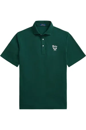 Ralph Lauren Playera tipo polo con logo bordado