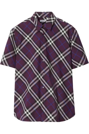 Burberry Camisa con cuadros estampados