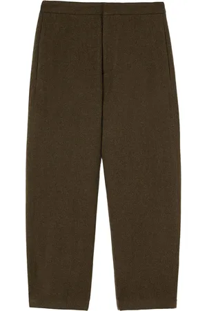 Jil Sander Pantalones tapered con parche del logo