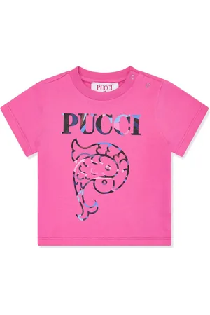 PUCCI Junior Playera con logo estampado