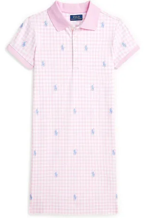 Ralph Lauren Vestido estilo playera tipo polo con logo bordado