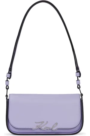 Karl Lagerfeld Bolsa de hombro con placa del logo