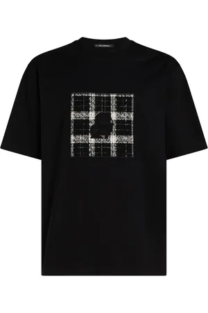 Karl Lagerfeld Playera con parche de bouclé