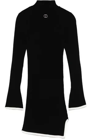 Twin-Set Vestido con placa del logo