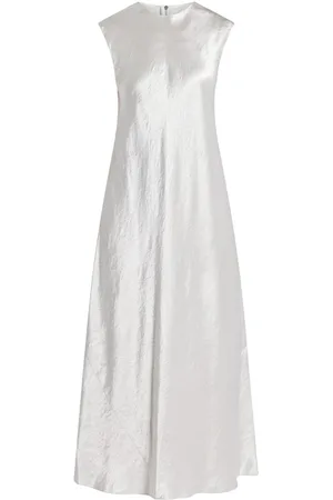 Vince Vestido satinado manga corta