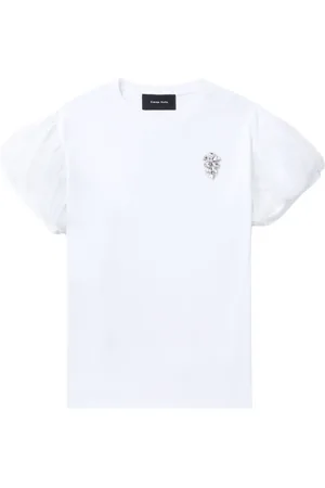 Simone Rocha Playera con detalles de cristal