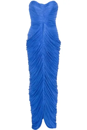 Ana Radu Vestido largo con diseño plisado