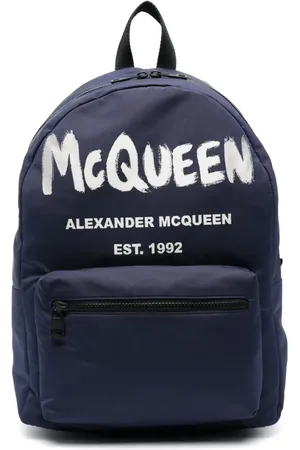 Alexander McQueen Mochila Metropolitan con logo estampado