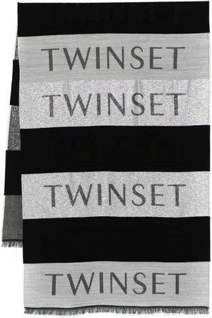 Twin-Set Mascada con logo en jacquard