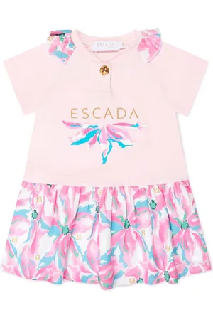 Escada Vestido con logo estampado