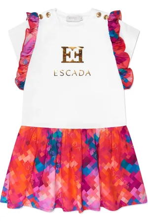 Escada Vestido con logo estampado