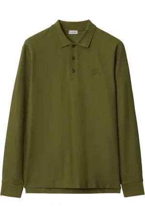 Burberry Playera tipo polo manga larga
