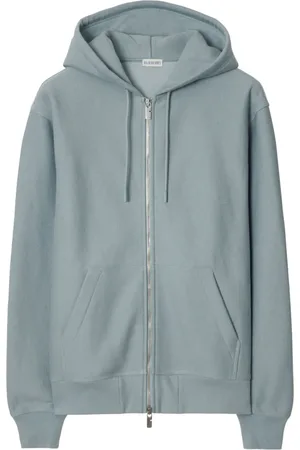 Burberry Hoodie con cierre y logo estampado