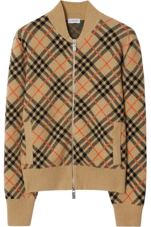 Burberry Cárdigan de cachemira con motivo de cuadros