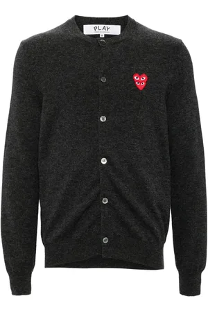 Comme des Garçons Cárdigan con parche de corazón