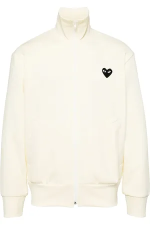Comme des Garçons Chamarra deportiva con estampado de corazón