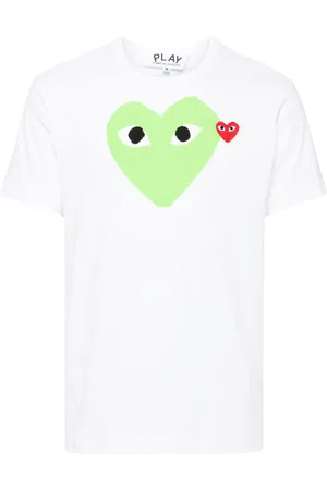 Comme des Garçons Playera con motivo de corazón