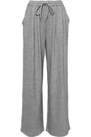 B+AB Pantalones rectos con cordones en la pretina