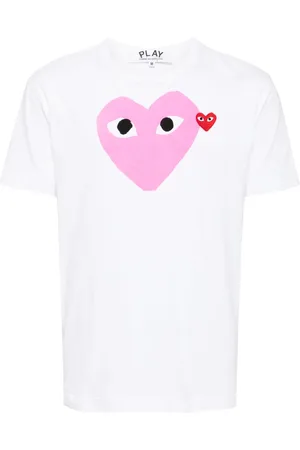 Comme des Garçons Playera con corazón estampado