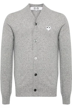 Comme des Garçons Cárdigan de lana con motivo de corazón