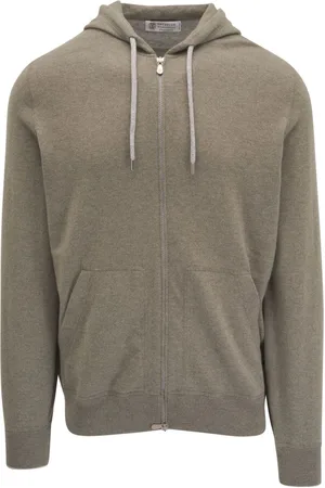 Brunello Cucinelli Hoodie de cachemira con cierre