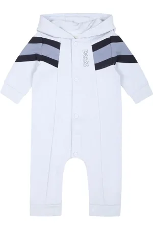 HUGO BOSS Mameluco con capucha y logo estampado
