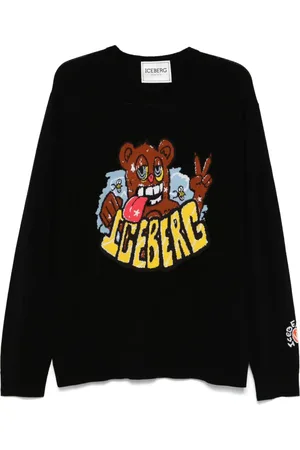 Iceberg Suéter con logo en jacquard