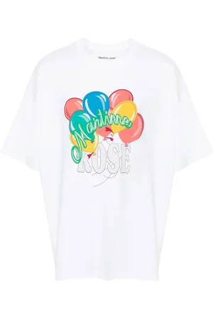 MARTINE ROSE Playera con globos estampados