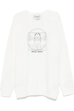 Iceberg Sudadera con caricatura bordada de x Garfield