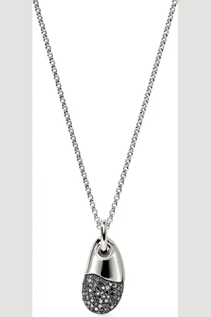 John Hardy Collar Pebble con dije de diamante