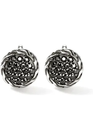 John Hardy Aretes Carved Chain con zafiro