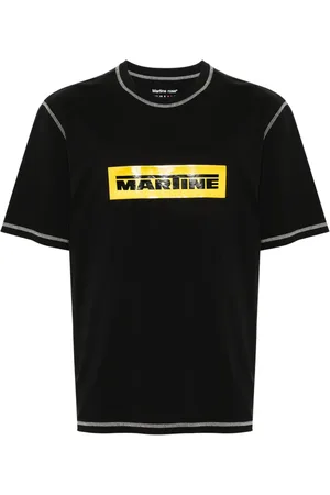 MARTINE ROSE Playera con franja del logo