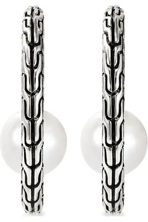 John Hardy Arracadas JH Essential con perla
