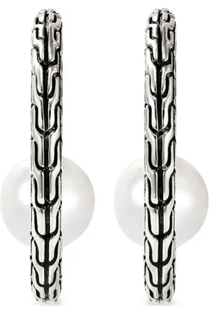 John Hardy Arracadas JH Essential con perla