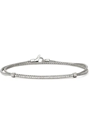 John Hardy Pulsera JH Essential Wrap con diamante