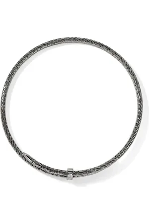 John Hardy Gargantilla Spear Coil con diamantes