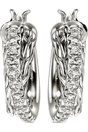 John Hardy Arracadas JH Essential con diamantes