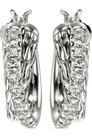 John Hardy Arracadas JH Essential con diamantes