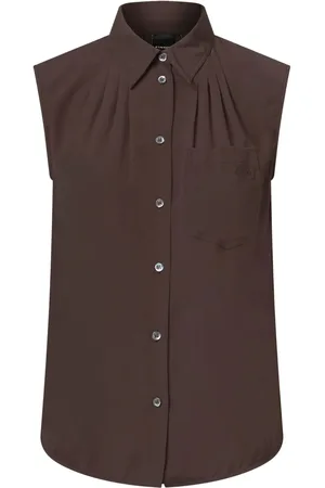 Pinko Camisa sin mangas en crepé de china
